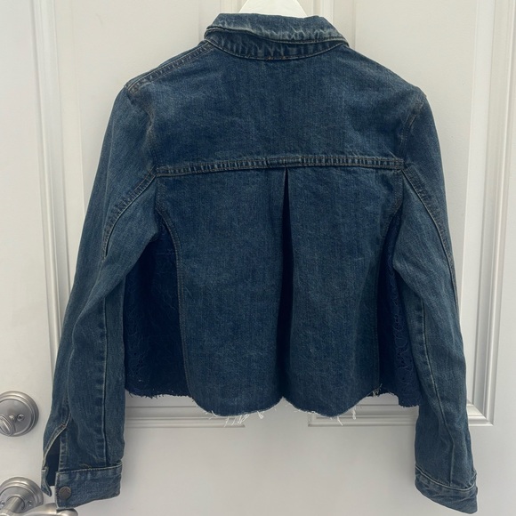 Free People Cropped Denim Jacket XS - Picture 8 of 12